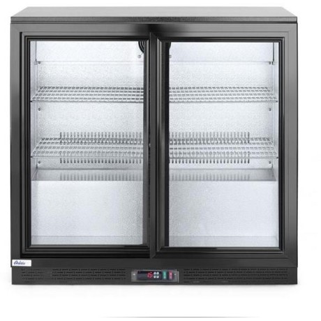 Zadní barová chladnička s dvojitými posuvnými dveřmi, Arktic, 197L, Černá, 220-240V/160W, 900x520x(H)865mm