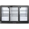 Barová chladnička s trojitými posuvnými dveřmi, Arktic, 254L, Černá, 230V/160W, 1350x520x(H)865mm