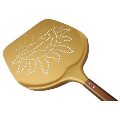 Lopata na pizzu Sole Mio – perforovaný hliník, Lilly Codroipo, 1700x330mm