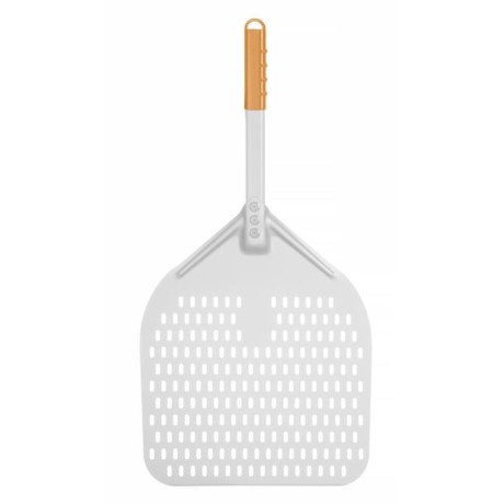 Lopatka na pizzu s perforací a krátkou rukojetí, čtvercová, HENDI, 350x710mm