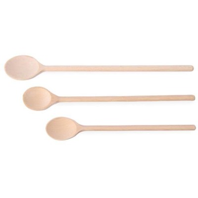 Dřevěná lžíce - sada 3 kusů, různé velikosti, HENDI, 3 ks, (L)475mm