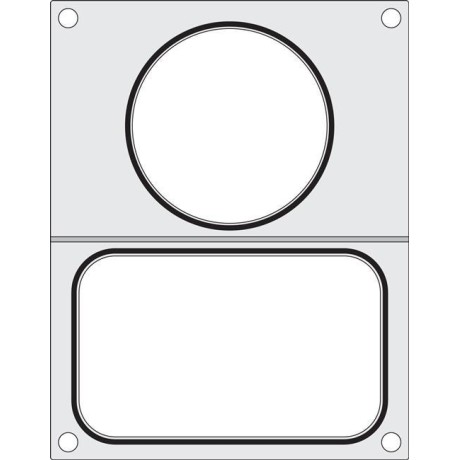 Těsnicí matrice pro těsnicí stroj , HENDI, 2 nádoby: 1x 178x113 mm + 1x ø115 mm