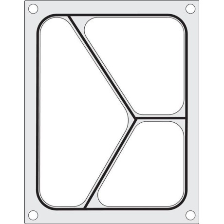 Těsnicí matrice pro těsnicí stroj , HENDI, na třídílnou misku 227x178 mm