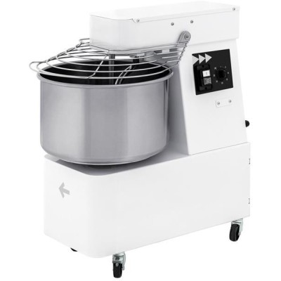 Spirálový mixér s pevnou mísou a nádobou, 22 l, Prismafood, 56 kg/h, 22L, 400V/750W, 385x670x(H)725mm
