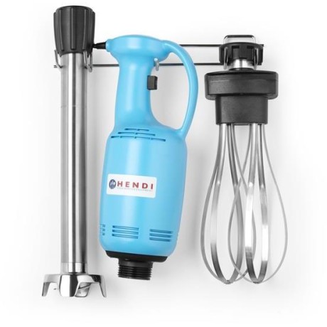 Ruční mixér s proměnnou rychlostí 400 s šlehačkou a závěsem, HENDI, 230V/400W, 155x120x(H)790mm