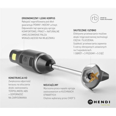 Tyčový mixér HENDI BLEND, HENDI, 220-240V/250W, ⌀71x(H)450mm