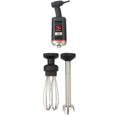 Ruční ponorný mixér s mixujícím ramenem a vyměnitelným šlehacím ramenem MB-51, Sammic, 230V/570W, ⌀98x760mm