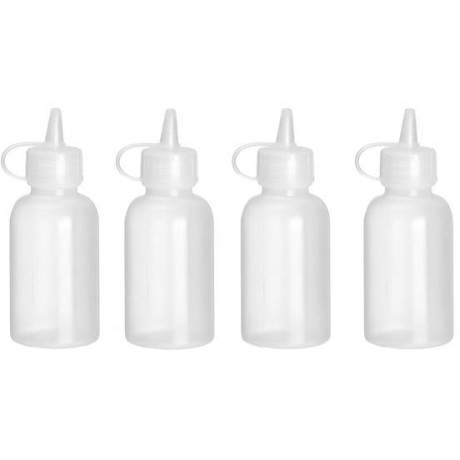 Mini dávkovač na omáčku - sada 4 ks., HENDI, 0,05L, Průhledná, ⌀35x(H)100mm