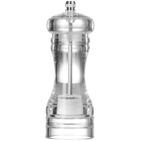 Akrylový mlýnek na sůl, HENDI, Průhledná, ⌀50x(H)140mm
