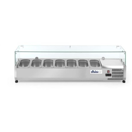 Chladicí zásobník GN 1/4, Arktic, 7 x GN 1/4, 230V/180W, 1505x335x(H)460mm