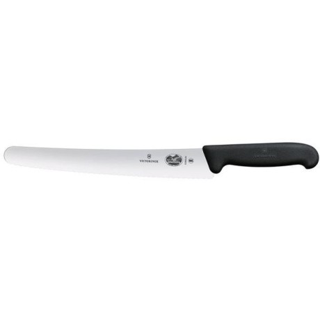 Cukrářský nůž se zoubkovaným ostřím, Victorinox, Černá, (L)382mm