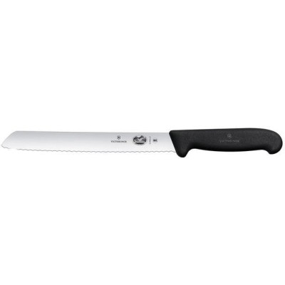 Nůž na pečivo se zoubkovanou čepelí, Victorinox, Černá, (L)348mm