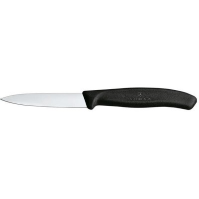 Nůž na zeleninu hladký, Victorinox, Černá, (L)190mm