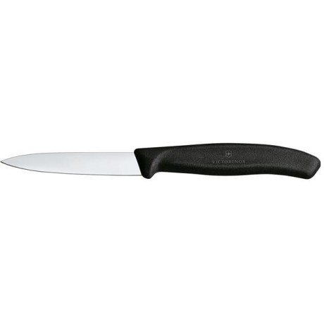 Nůž na zeleninu hladký, Victorinox, Černá, (L)190mm