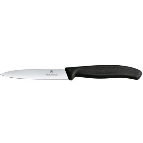 Nůž na zeleninu hladký, Victorinox, Černá, (L)212mm