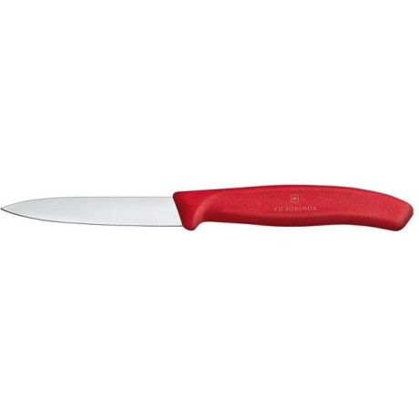 Nůž na zeleninu hladký, Victorinox, Červená, (L)190mm