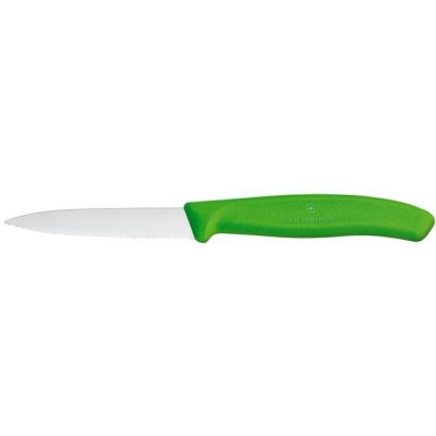 Nůž na zeleninu se zoubkovaným ostřím, Victorinox, Zelená, (L)190mm