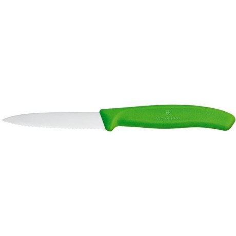 Nůž na zeleninu se zoubkovaným ostřím, Victorinox, Zelená, (L)190mm