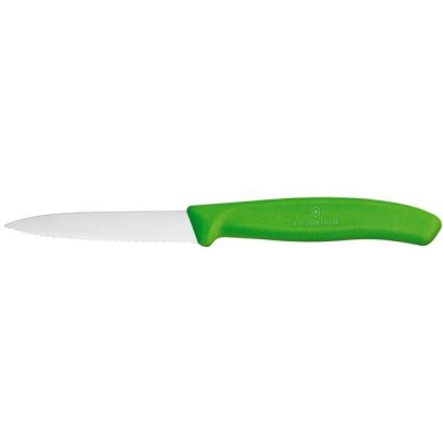 Nůž na zeleninu se zoubkovaným ostřím, Victorinox, Zelená, (L)190mm