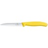 Nůž na zeleninu se zoubkovaným ostřím, Victorinox, Žlutá, (L)212mm