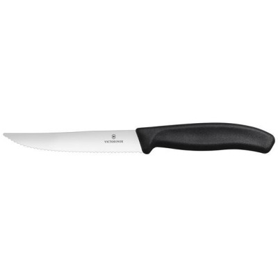 Nůž na steaky a pizzu, Victorinox, Černá, 2 ks, (L)232mm