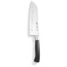 Nůž Santoku, HENDI, Profi Line, vroubkovaný, Černá, (L)310mm