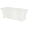 Obdélníkový ubrus na stůl, HENDI, Kitchen Line, 810934, Bílá, 1200x760x(H)730mm
