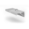 Nástěnná digestoř, úhlová, HENDI, Profi Line, s LED osvětlením, 1200x700x(H)450mm