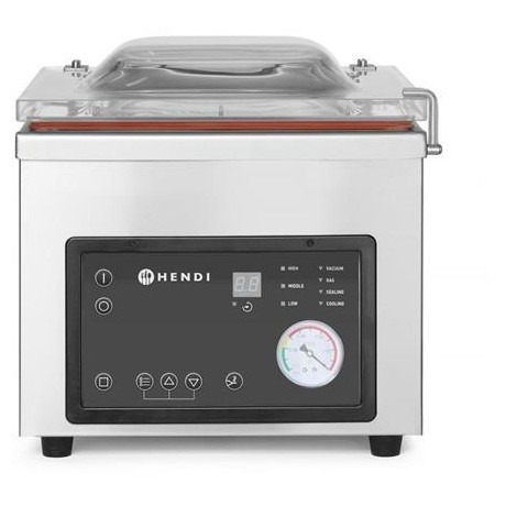 Vakuový balicí stroj - komora, HENDI, Profi Line, těsnicí lišta 260 mm, 230V/370W, 330x480x(H)360mm