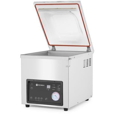 Vakuový balicí stroj - komora, HENDI, Profi Line, těsnicí lišta 350 mm, 230V/750W, 450x555x(H)480mm