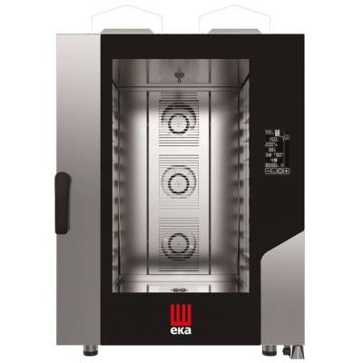 Konvektomat Millennial Black Mask Bakery, 10x600x400 mm - elektronicky ovládaná, plynová, Tecnoeka, 230V/700W, 18kW, 850x1035x(H