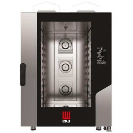 Konvektomat Millennial Black Mask Bakery, 10x600x400 mm - elektronicky ovládaná, plynová, Tecnoeka, 230V/700W, 18kW, 850x1035x(H
