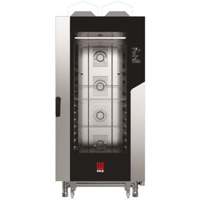 Konvektomat Millennial Black Mask Bakery, 16x600x400 mm - elektronicky ovládaná, plynová, Tecnoeka, 230V/1450W, 30000kW, 930x116