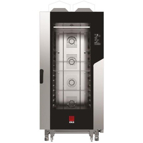 Konvektomat Millennial Black Mask Bakery, 16x600x400 mm - elektronicky ovládaná, plynová, Tecnoeka, 230V/1450W, 30000kW, 930x116
