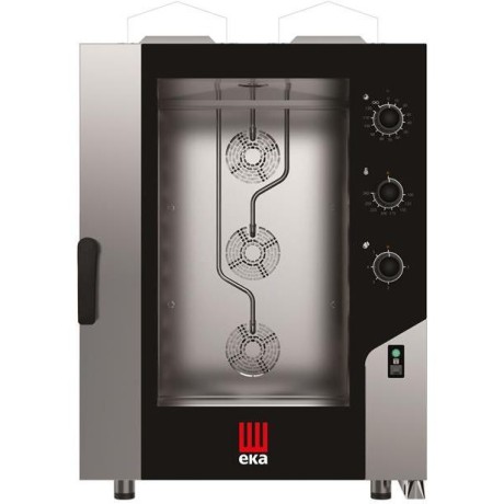 Konvektomat Millennial Smart Bakery, 10x600x400 mm - ovládaná elektromechanicky, plynová, Tecnoeka, 230V/700W, 18kW, 850x1041x(H