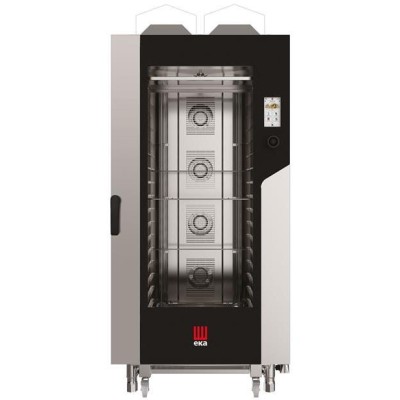 Konvektomat Millennial Touch Screen Bakery s automatickým mycím systémem, 16x600x400 mm - ovládaná elektronicky, plynová, Tecnoe