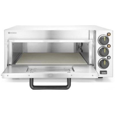 Jednokomorová pec na pizzu 2000 W, HENDI, Stříbrná, 230V/2000W, 580x560x(H)275mm