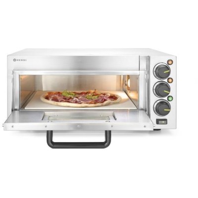 Jednokomorová pec na pizzu 2000 W, HENDI, Stříbrná, 230V/2000W, 580x560x(H)275mm