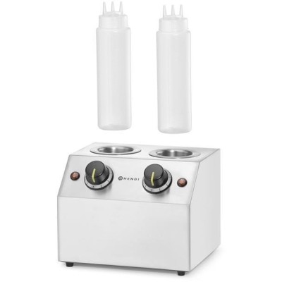 Ohřívač omáček dvojitý, HENDI, 1,3L, 220-240V/400W, 270x223x(H)282mm