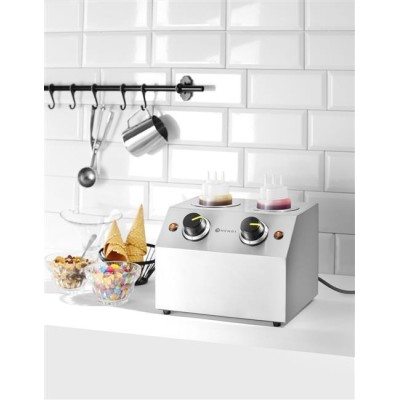 Ohřívač omáček dvojitý, HENDI, 1,3L, 220-240V/400W, 270x223x(H)282mm