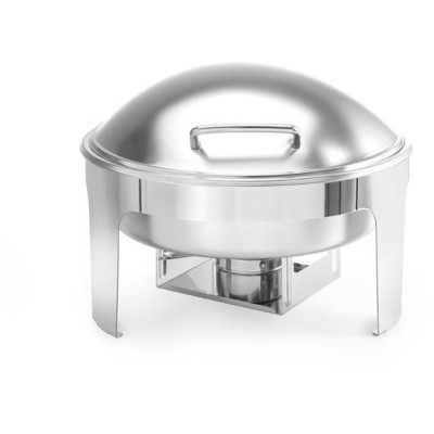 Chafing kulatý, saténový vzhled, HENDI, Profi Line, 6L, 465x420x(H)320mm