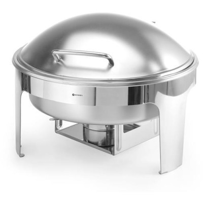 Chafing kulatý, saténový vzhled, HENDI, Profi Line, 6L, 465x420x(H)320mm