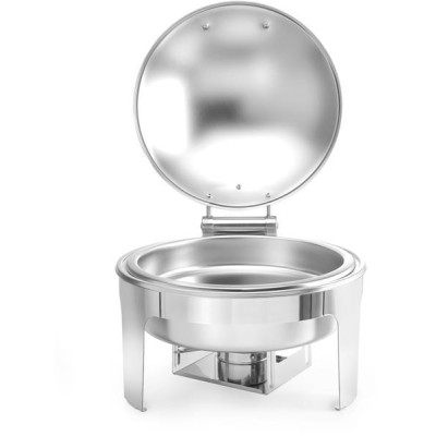 Chafing kulatý, saténový vzhled, HENDI, Profi Line, 6L, 465x420x(H)320mm