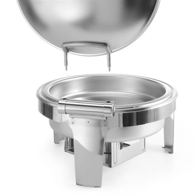 Chafing kulatý, saténový vzhled, HENDI, Profi Line, 6L, 465x420x(H)320mm