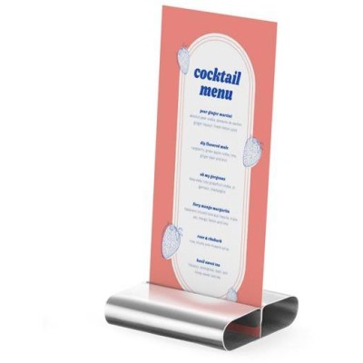 Stolní držák menu karty - 6 ks, HENDI, 6 ks, 80x77x(H)18mm