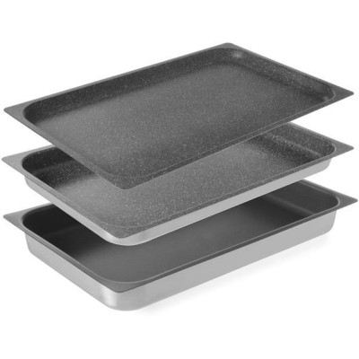 Hliníkový podnos s nepřilnavým povrchem GN 1/1, HENDI, GN 1/1, 530x325x(H)65mm