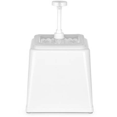 Zásobník na omáčky s pumpičkou, HENDI, 2,5L, Bílá, 230x210x(H)327mm