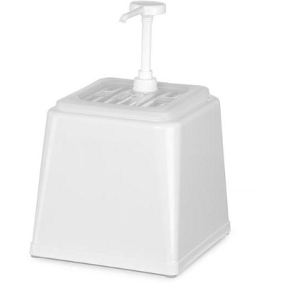 Zásobník na omáčky s pumpičkou, HENDI, 2,5L, Bílá, 230x210x(H)327mm