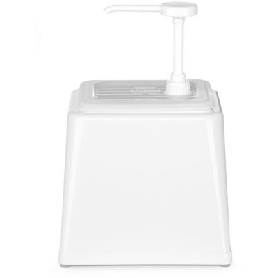Zásobník na omáčky s pumpičkou, HENDI, 2,5L, Bílá, 230x210x(H)327mm