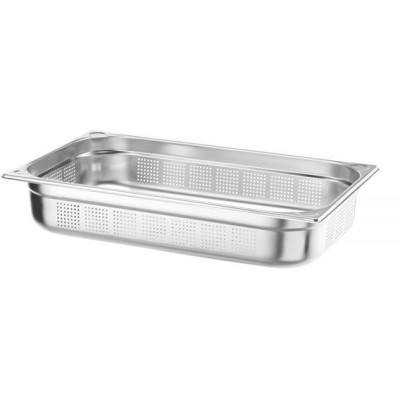 Kontejner GN 1/1 perforovaný, HENDI, Kitchen Line, GN 1/1, 14L, (H)100mm